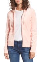 Women's Juicy Couture Robertson Crystal Velour Hoodie - Pink