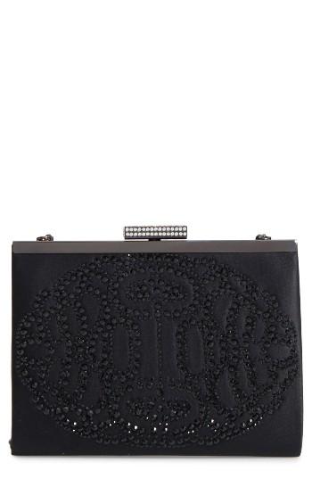 Badgley Mischka Alice Frame Clutch - Black