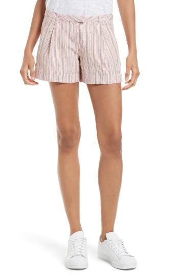 Women's Atm Anthony Thomas Melillo Pleated Linen Shorts - Pink
