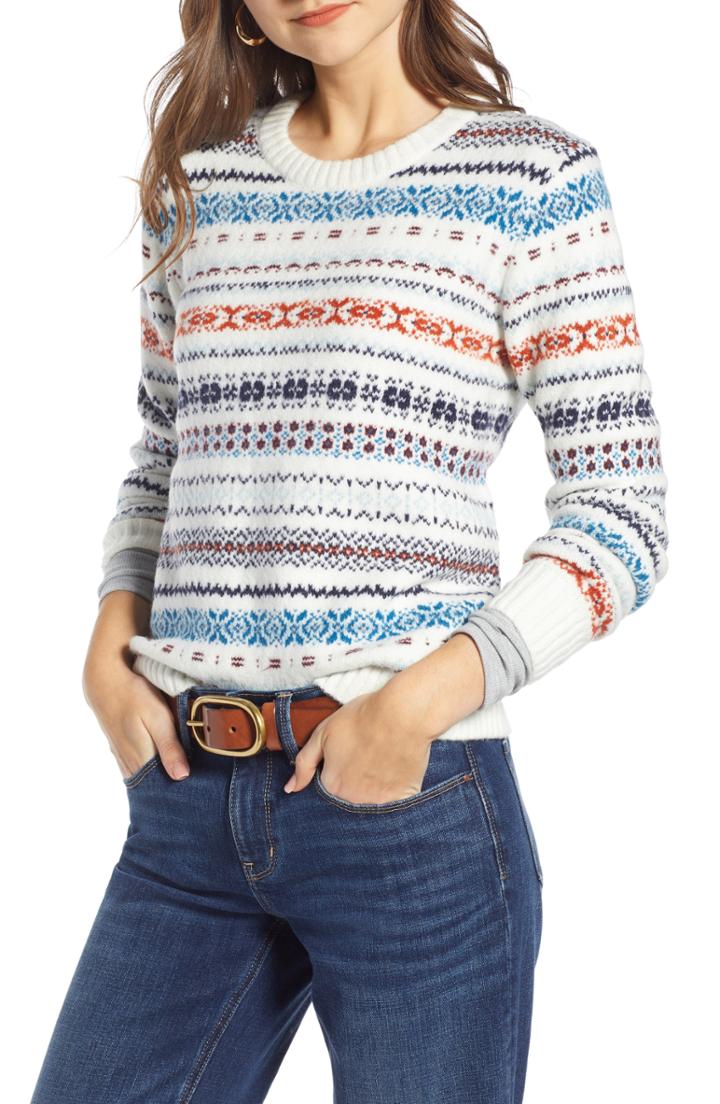 Women's Treasure & Bond Fair Isle Sweater