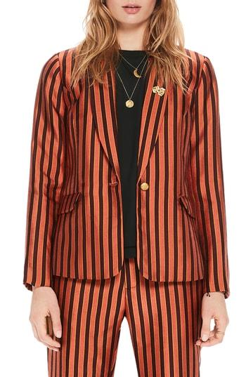 Women's Scotch & Soda Classic Striped Blazer - Orange