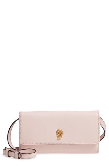 Cole Haan Zoe Leather Smartphone Crossbody Bag - Pink