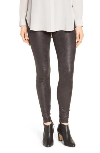 Women's Lysse Buffed Faux Suede Leggings - Black