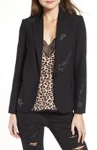 Women's Zadig & Voltaire Victor Strass Embellished Blazer Us / 34 Fr - Black