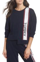 Women's Tommy Hilfiger Asymmetric Hem Sweatshirt - Blue