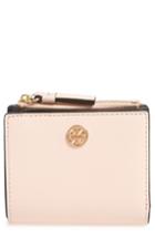 Women's Tory Burch Mini Robinson Wallet Leather Bifold Wallet - Pink