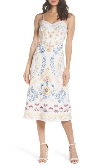 Women's Foxiedox Artemisia Tea Length Dress - White