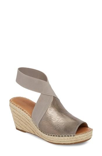 Women's Gentle Souls Colleen Espadrille Wedge .5 M - Metallic