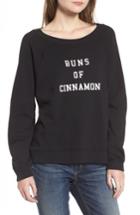 Women's Wildfox Buns Of Cinnamon Sweatshirt, Size - Black