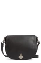Longchamp Medium Cavalcade Leather Saddle Bag - Black