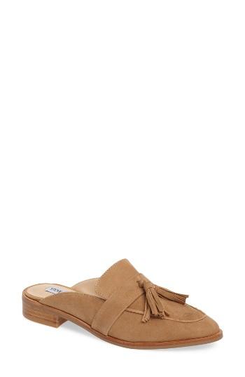 Women's Steve Madden Magan Tasseled Mule M - Brown
