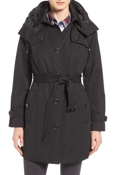 Women's London Fog Single Breasted Trench Coat