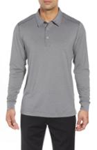 Men's Cutter & Buck Matthew Drytec Long Sleeve Polo - Grey