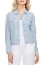 Women's Vince Camuto Railway Stripe Jacket, Size - Blue