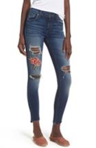 Women's Sts Blue Emma Rose Embroidered Step Hem Jeans