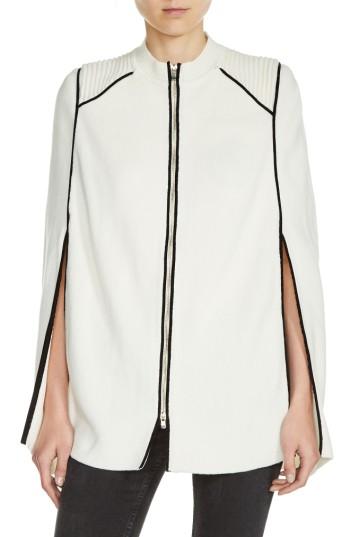 Women's Maje Zip Front Cape Cardigan