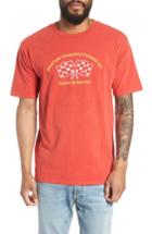 Men's Brixton Burnout Graphic T-shirt - Red