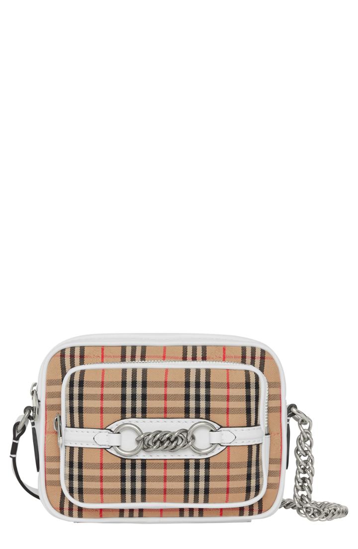 Burberry Vintage Check Link Crossbody Camera Bag -