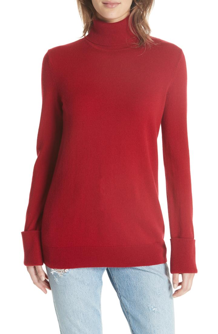 Women's Equipment Ully Cashmere Turtleneck Sweater - Burgundy