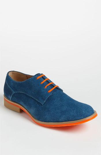 J.d. Fisk 'callum' Suede Buck Shoe Blue Suede