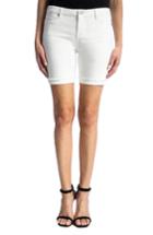 Women's Liverpool Jeans Company Corine Cuffed Denim Shorts - White