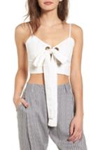 Women's Love Like Summer X Billabong Tied Up On You Linen Blend Top - White