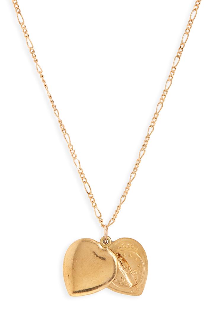 Women's All The Wire Virgin Mary Locket Necklace