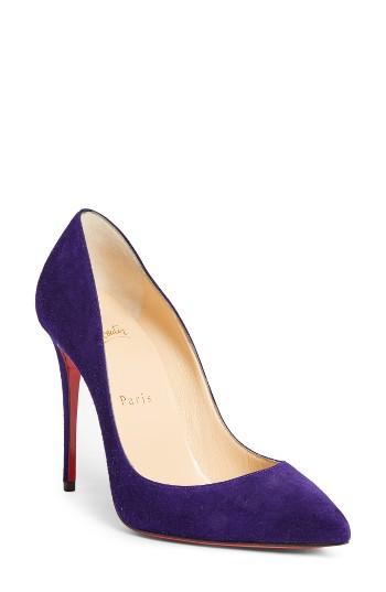 Women's Christian Louboutin So Kate Pointy Toe Pump Us / 36eu - Purple