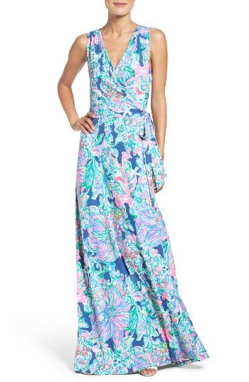 Women's Lilly Pulitzer Delfina Wrap Maxi Dress