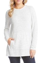 Women's Karen Kane Side Slit Fleece Knit Top - Grey
