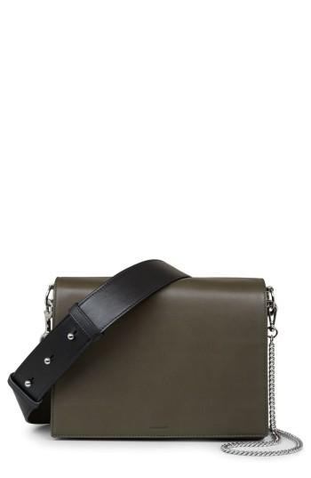 Allsaints Zep Lambskin Leather Box Bag -