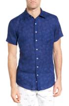Men's Rodd & Gunn Hampton Downs Sports Fit Linen Sport Shirt - Blue