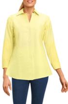 Women's Foxcroft Fitted Non-iron Shirt - Yellow