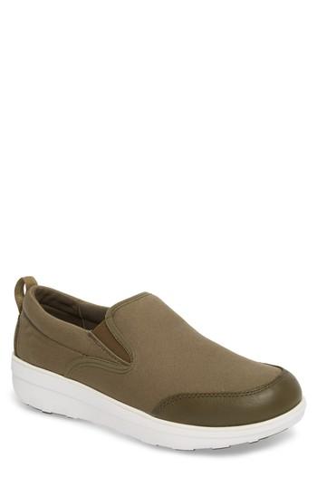 Men's Fitflop Loaff Skate In Slip-on Sneaker M - Green