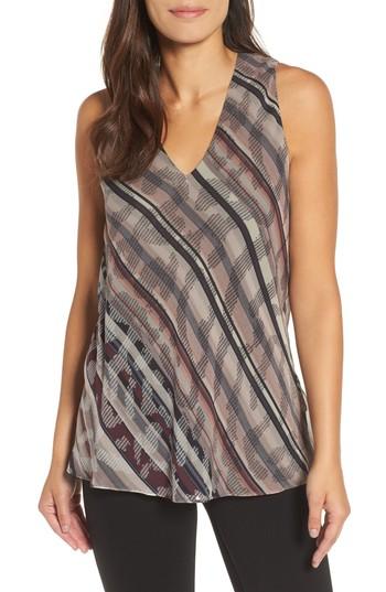 Women's Nic+zoe Drifting Tide Silk Tank - Purple