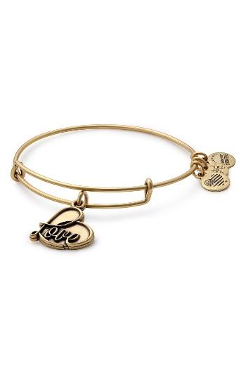Women's Alex And Ani Love Expandable Charm Bracelet