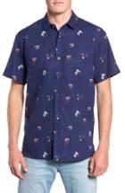 Men's Kahala Setting Sun Classic Fit Sport Shirt - Blue