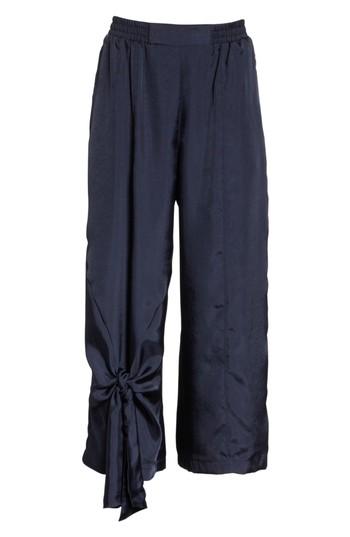Women's Clu Tie Detail Crop Pants - Blue