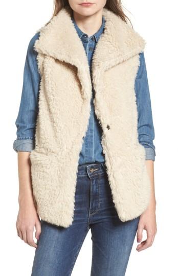 Women's Dylan Cozy Faux Shearling Vest - Beige