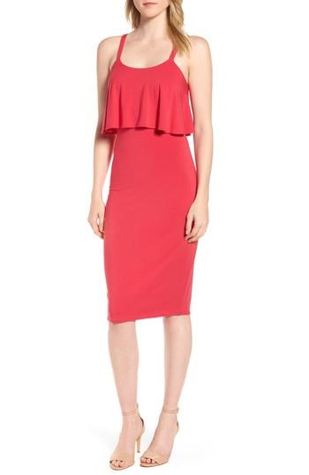 Women's Michael Michael Kors Flounce Front Dress - Pink