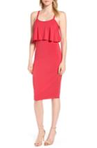 Women's Michael Michael Kors Flounce Front Dress - Pink