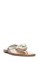 Women's Diane Von Furstenberg Etna Knotted Sandal M - Metallic