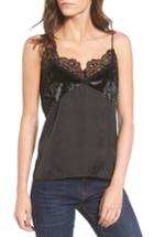Women's Bp. Mixed Media Camisole, Size - Black