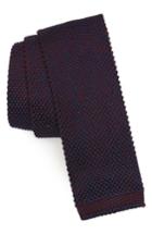 Men's Nordstrom Men's Shop Stuart Silk Knit Tie, Size - Red