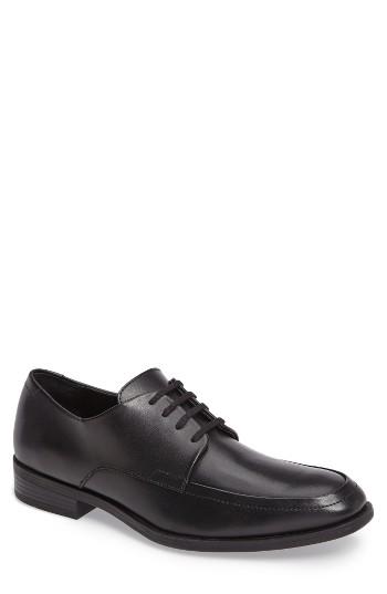 Men's Calvin Klein Draven Moc Toe Casual Lace-up M - Black