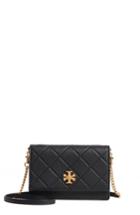 Tory Burch Mini Georgia Quilted Leather Shoulder Bag - Black