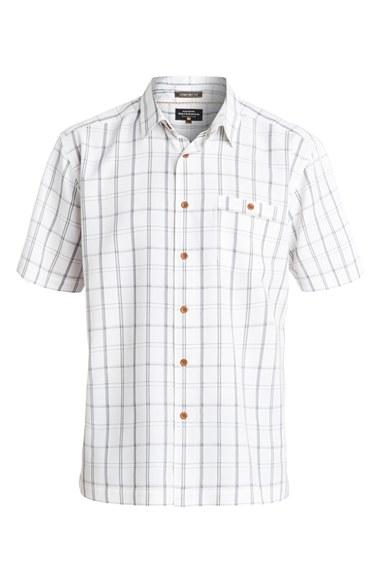 Men's Quiksilver Waterman Collection 'crow's Nest' Regular Fit Plaid Sport Shirt - White