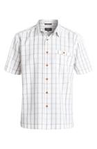 Men's Quiksilver Waterman Collection 'crow's Nest' Regular Fit Plaid Sport Shirt - White