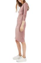 Women's Topshop Drape Midi Dress Us (fits Like 6-8) - Pink