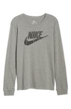 Men's Nike Futura Icon Long Sleeve T-shirt - Grey
